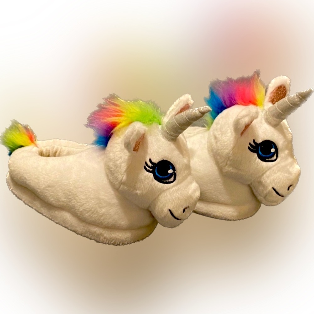 Justice Unicorn Slippers - size 2/3